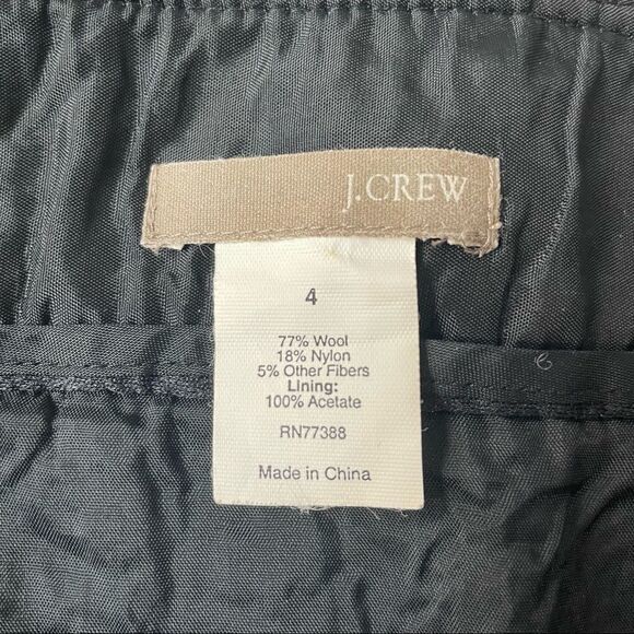 J.Crew wool blend mini skirt size 4 - Picture 4 of 5